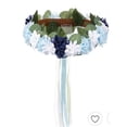 thumbnail image 1 of Blue Floral Head Garland Baby Shower Mom To Be, 1 of 4