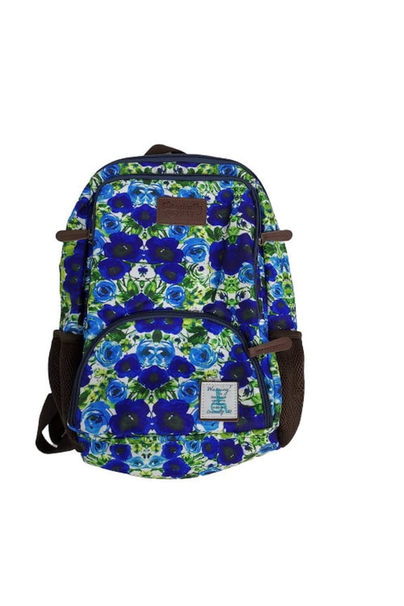 Blue Floral Infusion Backpack