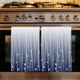 thumbnail image 1 of Blue Floral Kitchen Towels Set of 4, Gradient Stripe Garden Plant Branch Texture Absorbent Dish Towels for Kitchen, Microfiber Hand Towel, Quick Drying Tea Towel for Cleaning Decorative Dishcloths, 1 of 7