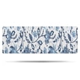 thumbnail image 1 of Blue Floral Leaf Pattern Bathroom Rugs Mat,Non Slip Microfiber Bathroom Rug,Rubber Backing,Soft Bathroom Mats for Bathroom Floor,Tub and Shower,47x17in(120x43cm), 1 of 5