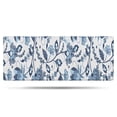 thumbnail image 1 of Blue Floral Leaf Pattern Bathroom Rugs Mat,Non Slip Microfiber Bathroom Rug,Rubber Backing,Soft Bathroom Mats for Bathroom Floor,Tub and Shower,60x24in(150x60cm), 1 of 5