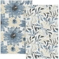 thumbnail image 1 of Blue Floral Leaves Boho Kitchen Towels Tea Towels, 18x30 Inch Oversize Quick Dry Microfiber Cloth for Kitchen Drying Set of 2, 1 of 6