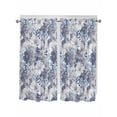 thumbnail image 1 of Blue Floral Living Room Curtains 2 Panel, Spring Botanical Flowers Leaves Vintage Cafe Window Treatment, Extra Long Farmhouse Bedroom Bathroom Kitchen Curtains Drapes 104"x72", 1 of 6