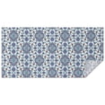 thumbnail image 1 of Blue Floral Ornament Pattern Rectangle Tablecloth 60"x120",Waterproof Polyester Rectangle Table Cloth, Wipeable Spillproof Polyester Tablecloth for Dining, Camping, Indoor and Outdoor, 1 of 6