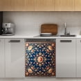 thumbnail image 1 of Blue Floral Pattern Square (2) Dishwasher Magnet Cover Decorative Sticker for Home Cabinet Kitchen 23" x26", 1 of 5