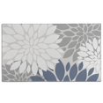 thumbnail image 1 of Blue Floral and Petal Pattern Door Rugs,Washable Non Slip Door Mats Indoor,Decorative Door Mats,Entry Mat Indoor for Entrance,Bedroom,Kitchen,Bathroom,17"x30", 1 of 6