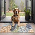 thumbnail image 1 of Blue Floral and Petal Pattern Door Rugs,Washable Non Slip Door Mats Indoor,Decorative Door Mats,Entry Mat Indoor for Entrance,Bedroom,Kitchen,Bathroom,20"x32", 1 of 6