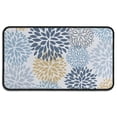 thumbnail image 1 of Blue Floral and Petal Pattern Door Rugs,Washable Non Slip Door Mats Indoor,Decorative Door Mats,Entry Mat Indoor for Entrance,Bedroom,Kitchen,Bathroom,30"x17", 1 of 6