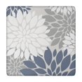 thumbnail image 1 of Blue Floral and Petal Pattern Square Fitted Tablecloth with Elastic Edge,Square Table Cover,Washable Elastic Table Cover for Home Kitchen Party Decor 34"x34", 1 of 6