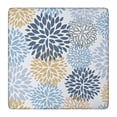 thumbnail image 1 of Blue Floral and Petal Pattern Square Fitted Tablecloth with Elastic Edge,Square Table Cover,Washable Elastic Table Cover for Home Kitchen Party Decor 36"x36", 1 of 6
