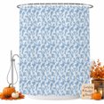 thumbnail image 1 of Blue Florals Shower Curtain Set - Small 36" x 72" Washable Bathtub Curtain with 12 Hooks, Cottagecore Vine Leaves Minimalist Waterproof Fabric Stall Shower Curtains for Bathroom/Bathtub Décor, 1 of 8