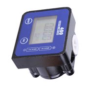 Blue Flow Meter, LCD Display Liquid Durable Kerosene for Gasoline Diesel Engine Oil