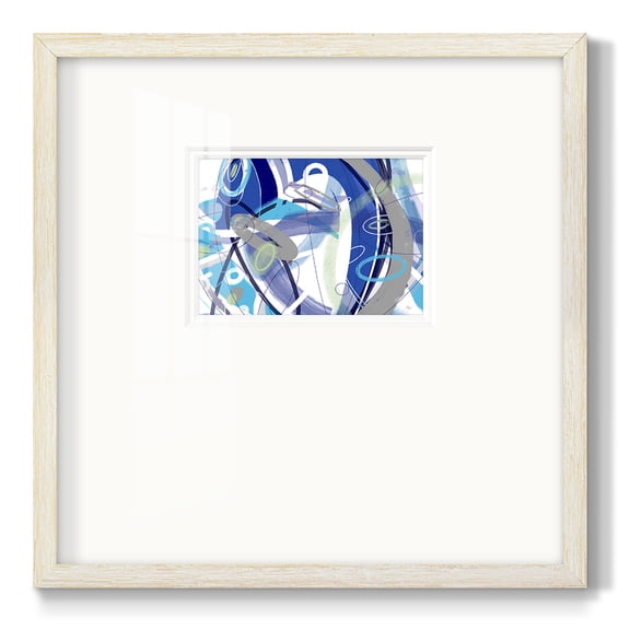 Blue Flow-Premium Framed Print