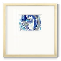 Blue Flow-Premium Framed Print