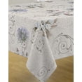 thumbnail image 1 of Blue Flower 100% Polyester, Stain Resistant Tablecloth 51 x 59 inch, 1 of 1