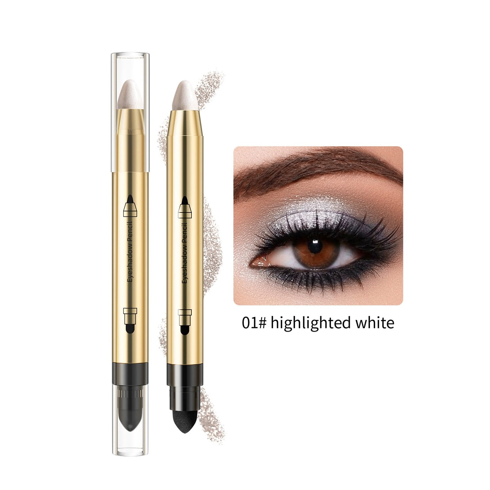under Eye Highlighter Brightener Eye Brightener Stick Highlighter Eye Shadow Applicator Double Eye Shadow Applicators Short Cool Eye Stick Makeup for Preteen Face Brightener Makeup Soft & Cargo