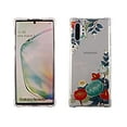 thumbnail image 1 of Blue Flower Case for Samsung Galaxy Note 10 Plus 10+ 5G 6.8'' TPU Clear Soft & Flexible Ultra-Thin Shockproof Anti-Scratch Transparent Bumper Slim Lightweight Stylish Protective Cover Women Girls, 1 of 4