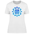 thumbnail image 1 of Blue Flower In Modern Art T-Shirt Women -Image by Shutterstock, Female x-Large, 1 of 2