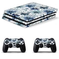 thumbnail image 1 of Blue Flower Pattern PS4/PS4 Pro/PS4 Slim Skin Sticker For Console And Controller Skins, 1 of 6