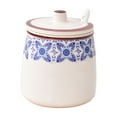 thumbnail image 1 of Blue Flower Pattern Sugar Bowl With Lid And Spoon, 430ml(15oz)ceramic Sugar Storage Jar, Porcelain Sugar Pot, For Coffee Bar, Restaurant, Home-Blue1-1set, 1 of 6