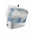 thumbnail image 1 of Blue Flower Toaster Cover 2 Slice, Small Kitchen Appliance Covers, Sage Green Eucalyptus Leaves Farm Plant Toaster Oven Cover with Loop, Bread Machine Cover Polyester Dust Cover Protection, 1 of 4