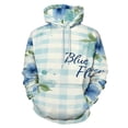 thumbnail image 1 of Blue Flower Watercolor Pattern Men's Women New Sweatshirt Hoodie Men's Plus Size Sweatshirt Hooded Sweatshirt 3d Printed Street Men's Cloth, 1 of 6