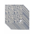 thumbnail image 1 of Blue Flowers Cloth Napkins Set of 8 Reusable Dinner Napkins, Retro Rustic Botanical Floral Leaves Vines Cocktail Napkin Washable Table Napkins for Wedding/Holiday Party/Baby Shower 20"x20", 1 of 7