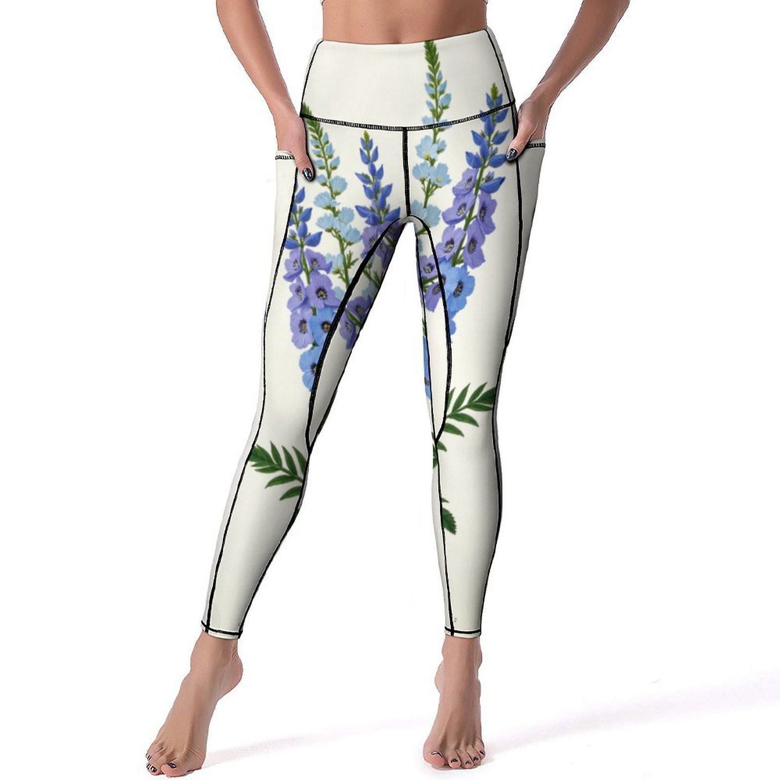 Knit Suspender Leggings - Fresh Blue main image 1