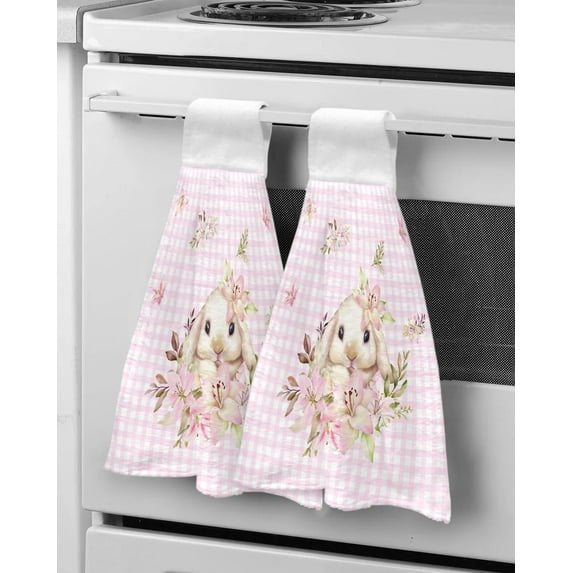Blue Flowers Hand Towels Microfiber Absorbent Soft Children Towel Handkerchief Bathroom Kitchen Dishcloth