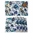 thumbnail image 1 of Blue Flowers Placemats Set of 1, Retro Abstract Art Floral Non-Slip Place Mats Washable Table Mats for Kitchen Dining Table Decorations Indoor/Outdoor, 1 of 9