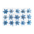 thumbnail image 1 of Blue Flowers Rugs Washable Cover Floor Rug Carpets Home Decorations for Bathroom Kitchen Bedroom Indoor 31.5x20 inch, 1 of 6