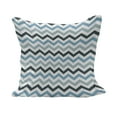 thumbnail image 1 of Blue Fluffy Throw Pillow Cushion Cover, Ocean Inspired Image with Sharp Zig Zag Chevron Image, Decorative Square Accent Pillow Case, 18" x 18", Pale Blue Dark Blue, by Ambesonne, 1 of 5