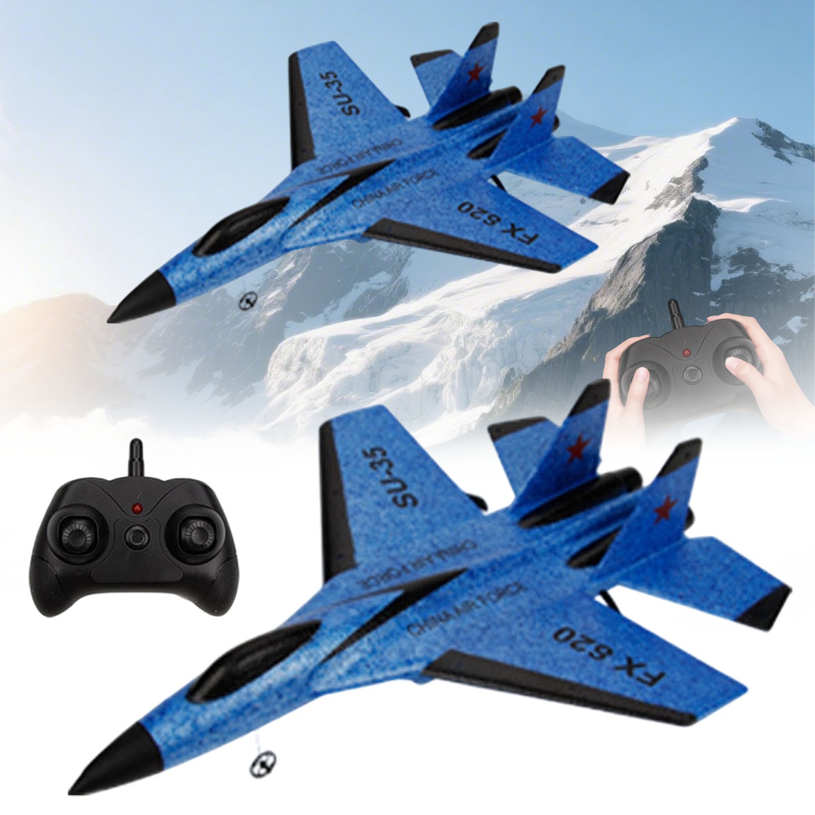 Blue Foam Electric Glider Remote Control Airplane Model, Remote Control ...