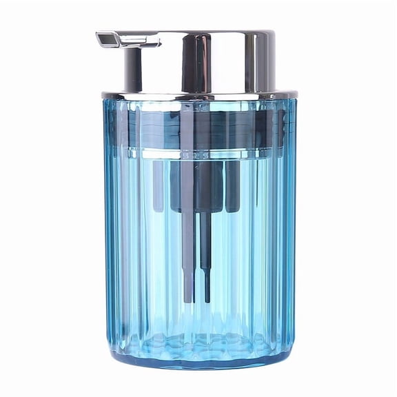 Blue Foaming Bottle Press-Type Foam Maker, Reusable Soap Dispenser for Hand Soap and Body Wash, Easy Press Foam Pump