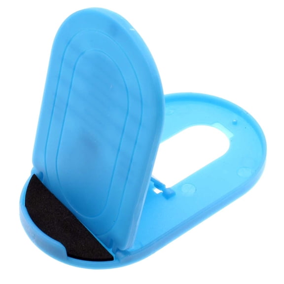 Blue Fold-up Stand Holder Travel Desktop Cradle Dock L2Y for Samsung Galaxy A50 A42 5G A32 5G A30s A21 A20 A13 5G A12 5G A11 A10s A10e A03s A02s A01 - Sonim XP8 XP3 - Sony Xperia 1