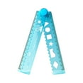 thumbnail image 1 of Blue Folding Ruler – Clear Soft Ruler, Foldable Ruler, Mini Soft Ruler, for Office Teacher Learning Supplies, 1 of 8