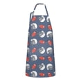 thumbnail image 1 of Blue Football Helmets and Balls Pattern Apron-Garden Aprons for Women with Pockets-Cotton Linen Waterproof Kitchen Cooking Gardening Aprons Adjustable for Kitchen,Cooking,BBQ and Salon 33x27 Inch, 1 of 7
