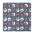 thumbnail image 1 of Blue Football Helmets and Balls Pattern Square Fitted Tablecloth with Elastic Edge,Square Table Cover,Washable Elastic Table Cover for Home Kitchen Party Decor 34"x34", 1 of 6
