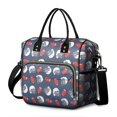 thumbnail image 1 of Blue Football Helmets and Balls Pattern Womens Lunch Box for Work,Insulated Large Lunch Bag for Tween and Teen,Loncheras Para Mujer,Leakproof Adult Lunch Bag for Work,Beach,Travel,Picnic,Camping, 1 of 7