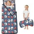 thumbnail image 1 of Blue Football Helmets and Balls Pattern Toddler Nap Mats for Kids Preschool,Sleeping Mat Bag or Kids,Toddler Sleeping Bag,Toddler Nap Mat or Daycare, 1 of 6
