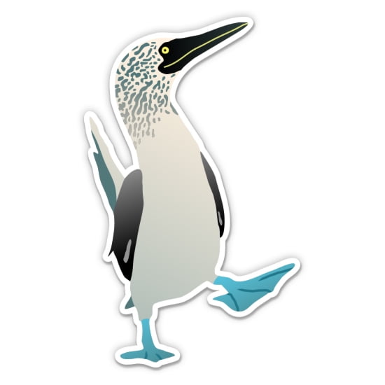 Blue Footed Booby Bird Galapagos - 3" Vinyl Sticker - For Car Laptop Water Bottle Phone - Waterproof Decal