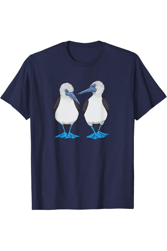 Blue Footed Booby Sea Bird Drawing T-Shirt