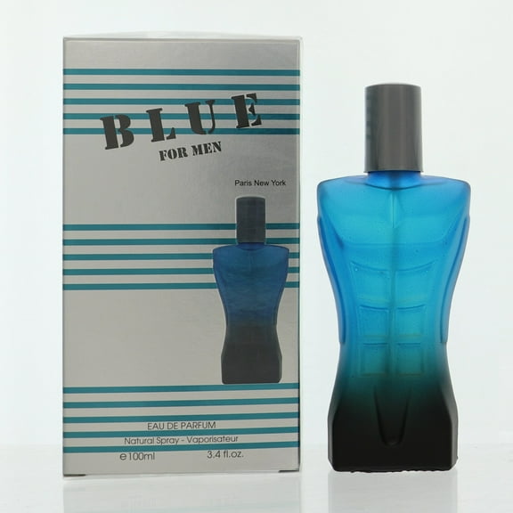 Blue For Men 3.4 Oz 3.4 Oz Eau De Parfum Spray by Fragrance Couture Box for Men