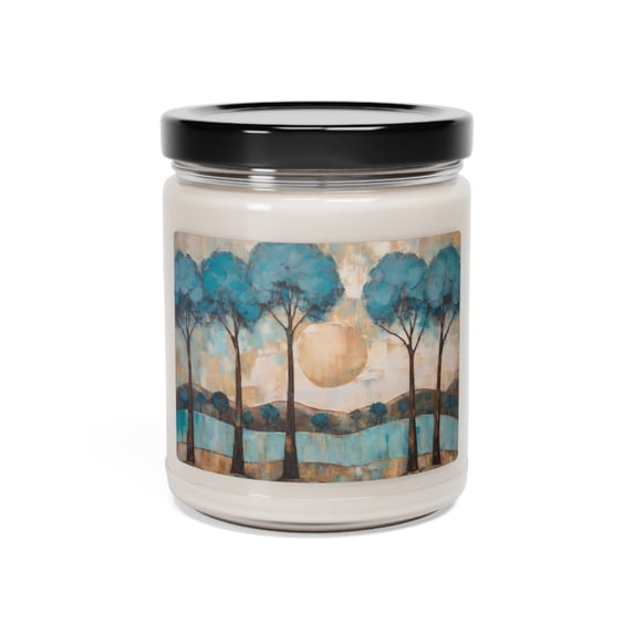 Blue Forest, Cheryl Pettigrew Fine Art, Scented Soy Candle, 9oz