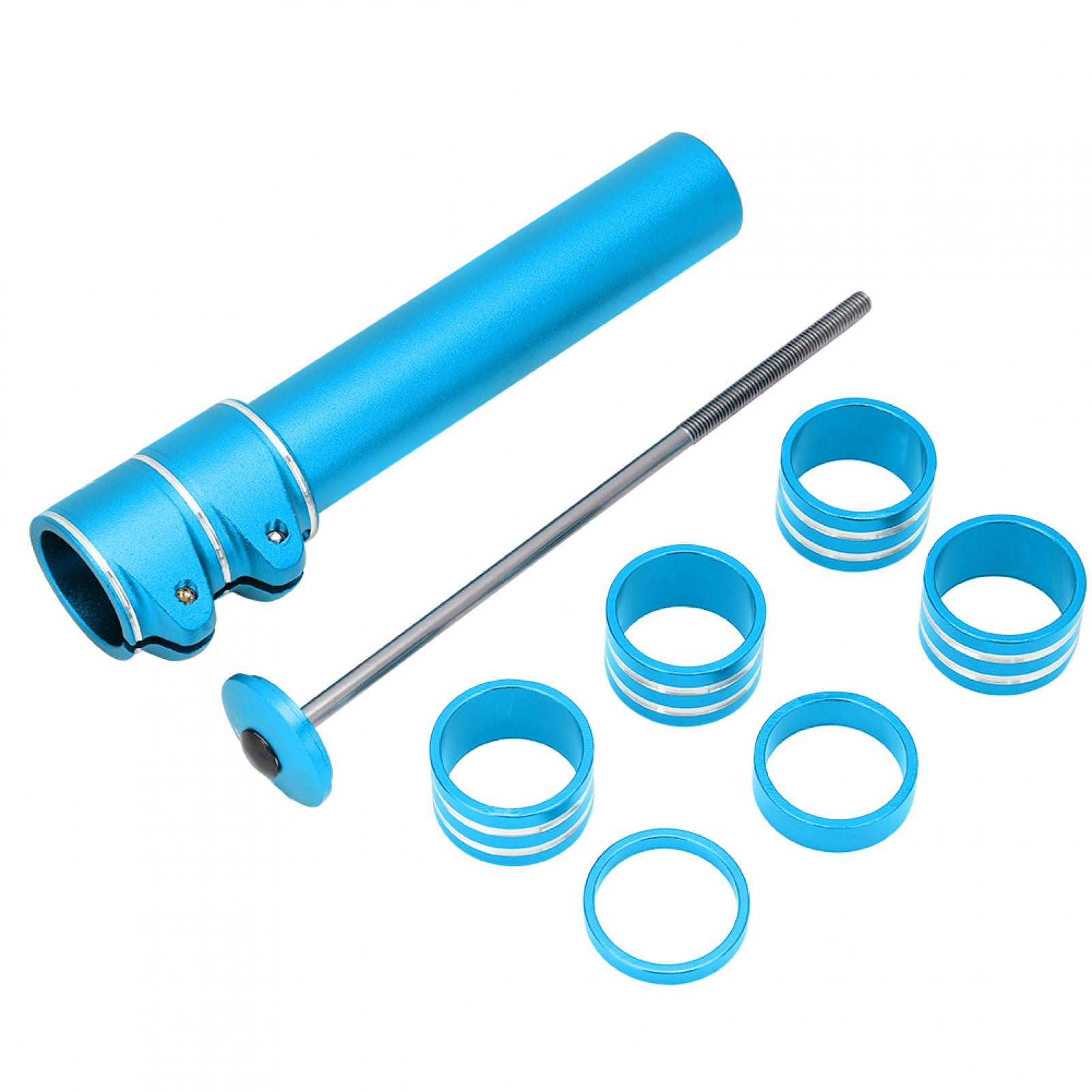 Blue Fork Tube Extender for Higher Handlebars, Enhance Riding Comfort
