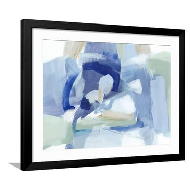 Art.com Blue Formation I Art Print by Christina Long, Black Frame Wall Art, 40" x 32"