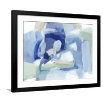 Art.com Blue Formation I Art Print by Christina Long, Black Frame Wall Art, 40" x 32"