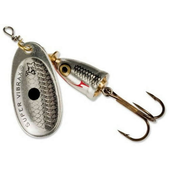Blue Fox Classic Vibrax 04 Wildeye Tackle, Silver Shiner, 3/8 60-40-800IC