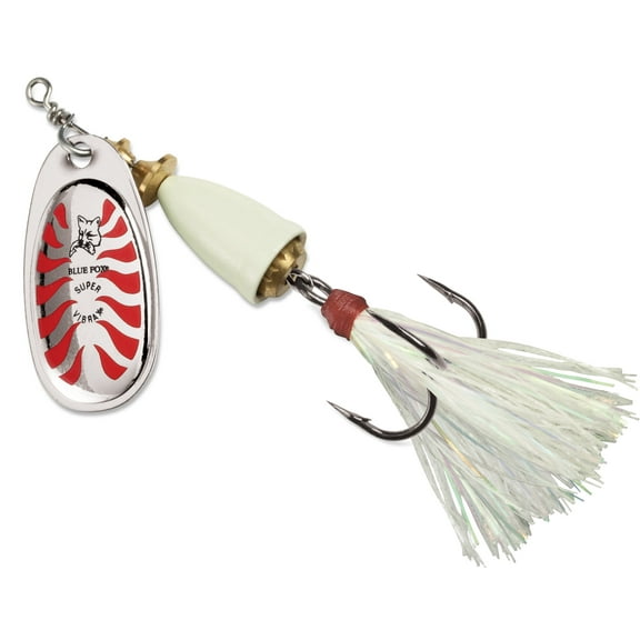 Blue Fox Classic Vibrax Glow Blade Size - Weight 2 - 3/16 oz Glow