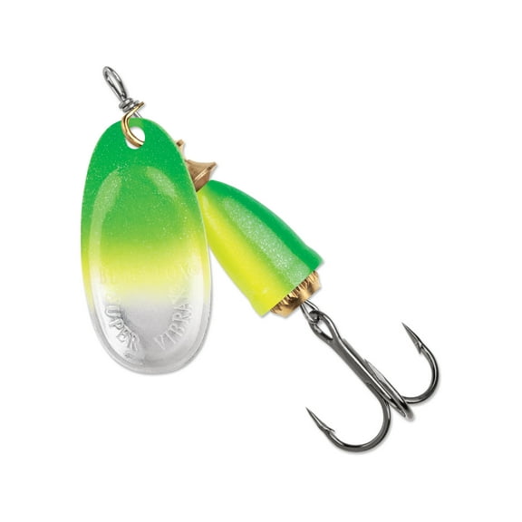 Blue Fox Classic Vibrax Northern Lights 03 Inline Spinner Green Chartreuse UV 1/4 oz